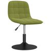 vidaXL Snurrbara matstolar 2 st ljusgr&ouml;n sammet