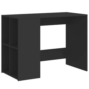 vidaXL Skrivbord svart 102x50x75 cm konstruerat tr&auml;