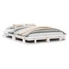 vidaXL S&auml;ngram utan madrass vit 140x190 cm massiv furu