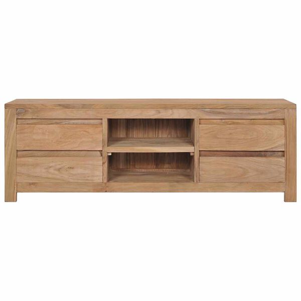 vidaXL TV-bänk 115x30x40 cm massiv teak