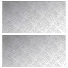 vidaXL Trappsteg Rektangul&auml;r 2 pcs Silver 60 x 30 cm Aluminium
