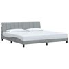 vidaXL Bed Frame without Mattress "Hanko" Light Grey 200x200 cm Fabric