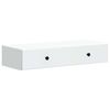 vidaXL V&auml;ggmonterad sidobord Vit 87,5 x 34,5 x 17 cm Konstruerat tr&auml;