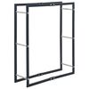 vidaXL Vedst&auml;ll svart 80x25x100 cm st&aring;l