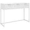 vidaXL Konsolbord vit 106x35x75 cm st&aring;l
