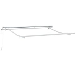 vidaXL Markisram Vit 3 x 2 m Metall