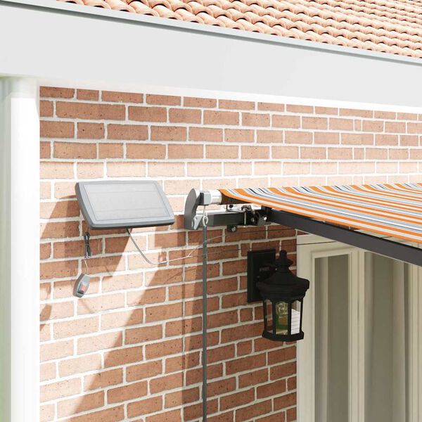 vidaXL Utf&auml;llbar markis Flerf&auml;rgsdesign 600 &times; 300 cm tyg