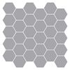 vidaXL Hexagonplatta 10 pcs Gr&aring; 30 x 30 cm Polyuretan och PET