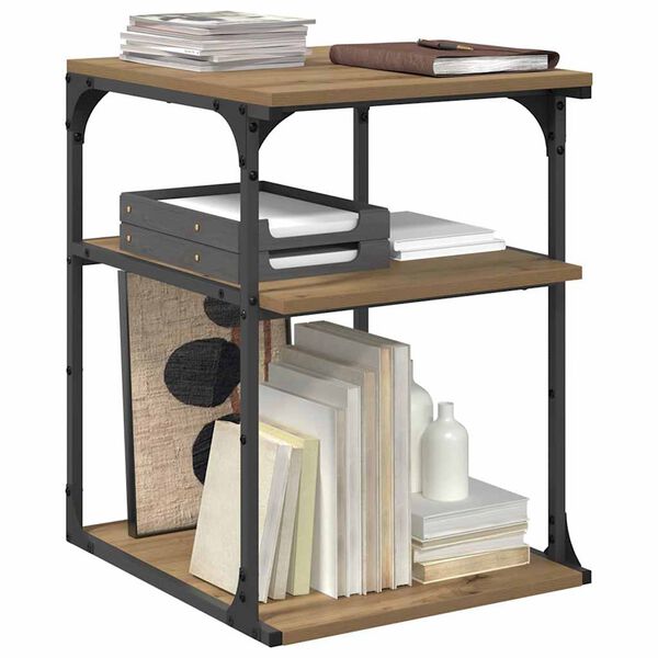 vidaXL Skrivarst&auml;ll Artisan Ek 43 x 48 x 64 cm Konstruerat tr&auml;