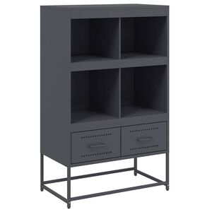 vidaXL H&ouml;gsk&aring;p antracit 68x39x111,5 cm st&aring;l