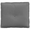 vidaXL Ryggkudde M&ouml;rkgr&aring; 50 x 45 cm Mikrofiber Tyg