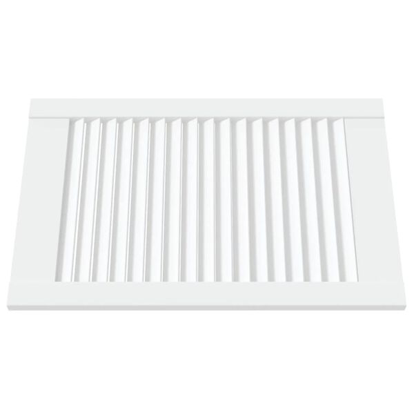vidaXL Sk&aring;plucka lamelldesign vit 61,5x39,4 cm massiv furu