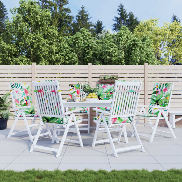 vidaXL Stolsdynor f&ouml;r stolar med h&ouml;g rygg 6 st flerf&auml;rgad tyg