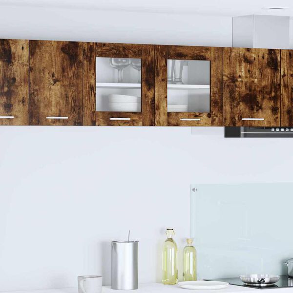 vidaXL H&auml;ngande sk&aring;p R&ouml;kt ek och vit 80 x 31 x 40 cm Konstruerat tr&auml;