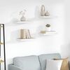 vidaXL Sv&auml;vande v&auml;gghyllor 4 st ek och vit 40x23x3,8 cm MDF