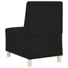 vidaXL Modulsofa utan armst&ouml;d 2 pcs Svart 55 x 74 x 82 cm Konstl&auml;der