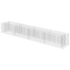 vidaXL Planteringsgabion upph&ouml;jd galvaniserat st&aring;l 360x50x50 cm