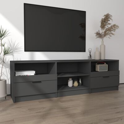 vidaXL Tv-bänk svart 150x33,5x45 cm konstruerat trä
