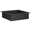 vidaXL Eldstad ring Svart 90 x 90 x 25 cm St&aring;l