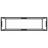 vidaXL Konsolbord transparent 120x35x75 cm härdat glas