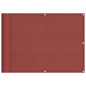 vidaXL Balkongsk&auml;rm terrakotta 75x800 cm 100% polyester oxford