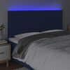 vidaXL S&auml;nggavel LED bl&aring; 200x5x118/128 cm tyg