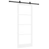 vidaXL Skjutd&ouml;rr ORKDAL Vit och svart 93 x 232 cm