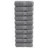 vidaXL Premium Tv&auml;tthanddukar SOLUND 10 st gr&aring; 30x30 cm 600 g/m&sup2;