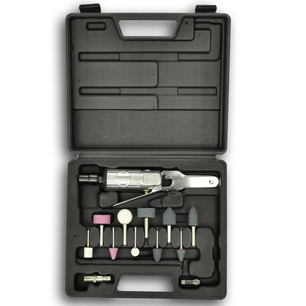 vidaXL Slipmaskin tryckluftsdriven 16 delar 1/4"