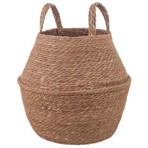 vidaXL Kruka med handtag Naturlig &Oslash; 22 x 20 cm 100% Sj&ouml;gr&auml;s