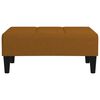 vidaXL Fotpall brun 78x56x32 cm sammet