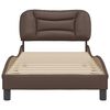 vidaXL Bed Frame without Mattress "Hvar" Brown 80x200 cm Faux Leather