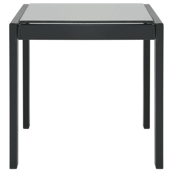 vidaXL Solsängar 2 st med bord textilene och stål