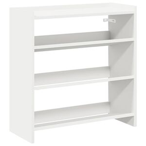 vidaXL Skohylla vit 60x25x62 cm konstruerat tr&auml;