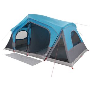 vidaXL Stuga T&auml;lt med tak Bl&aring; 480 x 273 x 205 cm Polyester och St&aring;l