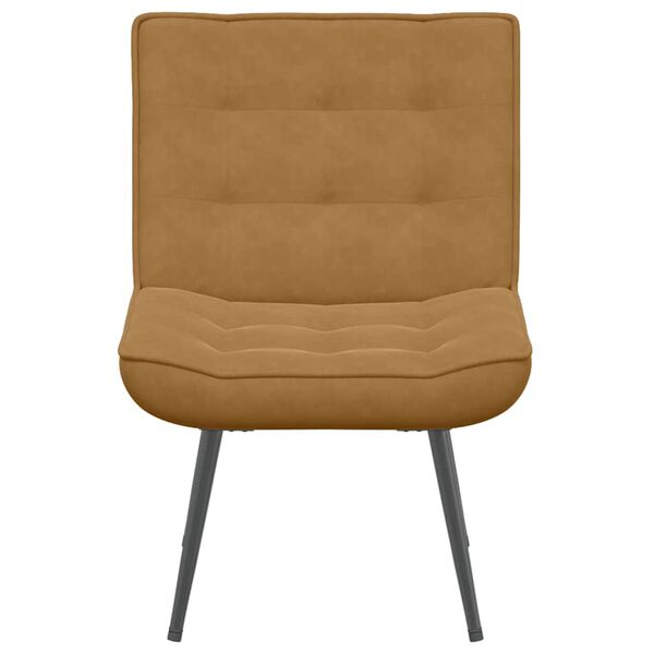 vidaXL Vilstol brun 64x74x84 cm sammet