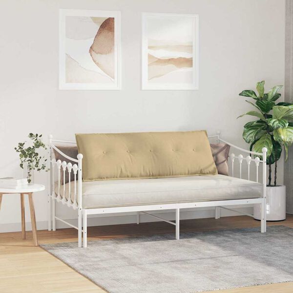 vidaXL Ryggkudde Gr&aring;gr&ouml;n 140 x 50 cm Kordread tyg