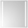 vidaXL Badrumsspegel LED 40x40 cm