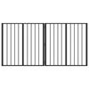 vidaXL Hundgrind 2 pcs Svart 80 x 80 cm Galvaniserat St&aring;l