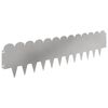 vidaXL Kant f&ouml;r gr&auml;smatta 20 pcs 103 x 25 cm St&aring;l Silver