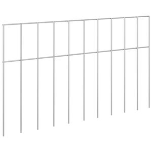 vidaXL Tr&auml;dg&aring;rdsst&auml;ngselpanel 24 st 50 x 30 cm Galvaniserat st&aring;l