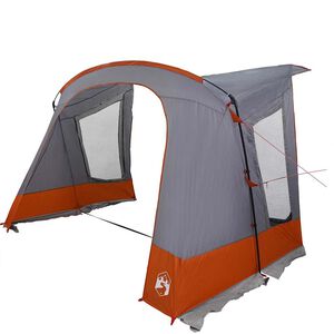 vidaXL Caravan T&auml;lt med tak Gr&aring; och orange 252 x 245 x 245 cm