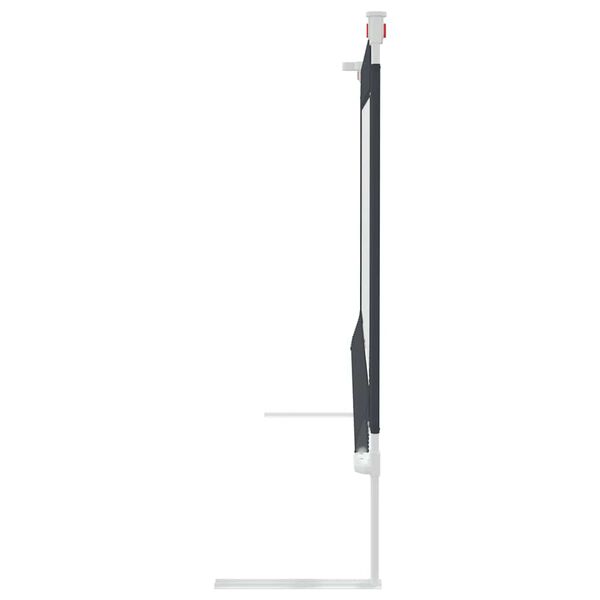 vidaXL Sängskena för barn mörkgrå 150x25 cm tyg