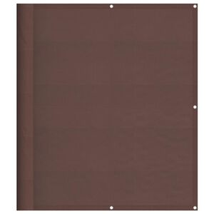 vidaXL Balkongsk&auml;rm brun 120x700 cm 100% polyester oxford