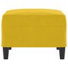 vidaXL Fotpall Gul 70x55x41 cm sammet