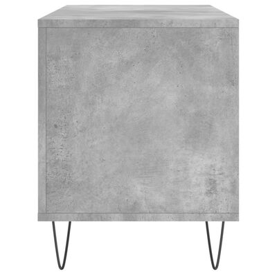 vidaXL Stereobänk betong-grå 100x38x48 cm konstruerat trä