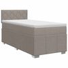 vidaXL Kontinentals&auml;ng med madrass Taupe 100 x 200 cm Tyg