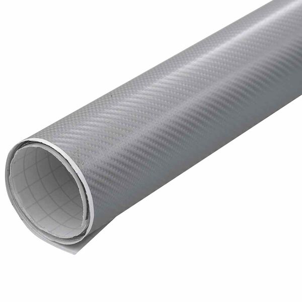 vidaXL Bilfoliering 2 st 4D silver 100x150 cm+50x150 cm