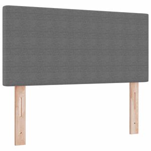 vidaXL LED huvuddyna med LED-ljusslingor Ljusgr&aring; 80 cm Kordread tyg