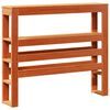 vidaXL S&auml;ngram utan madrass vaxbrun 75x190 cm massiv furu